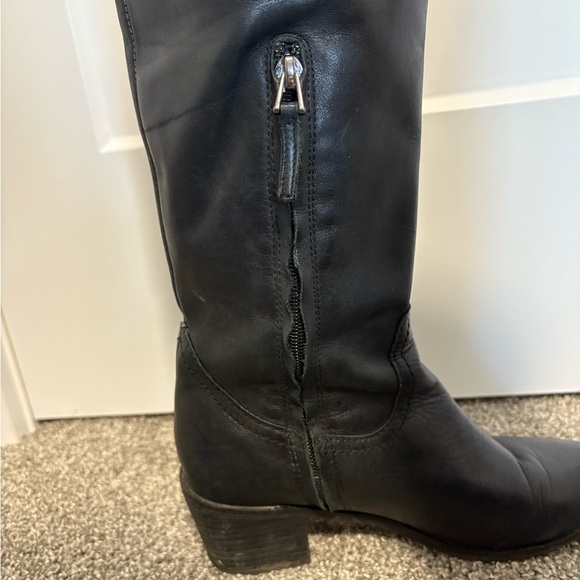 Sam Edelman Loren Black Leather Knee-High‎ Boots Size 6.5 - Picture 5 of 12